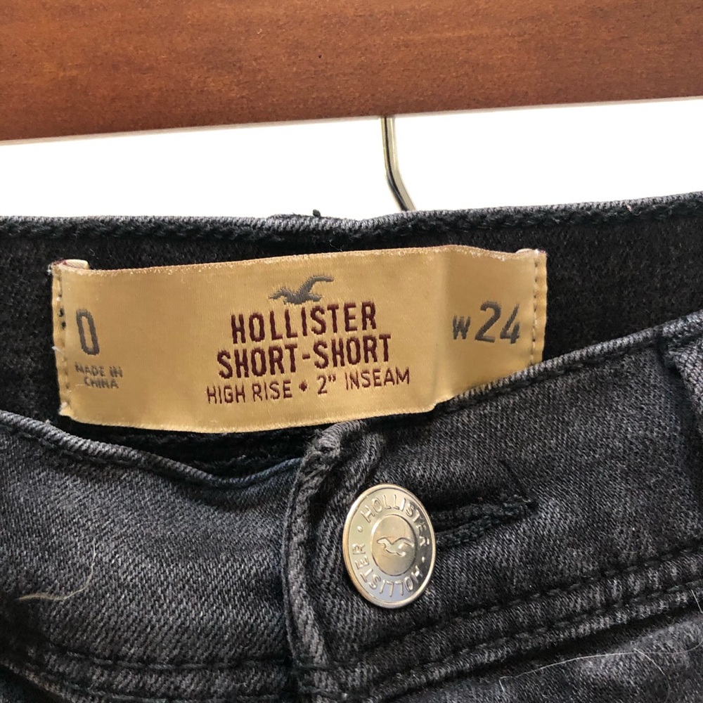 Hollister Black Jean Shorts